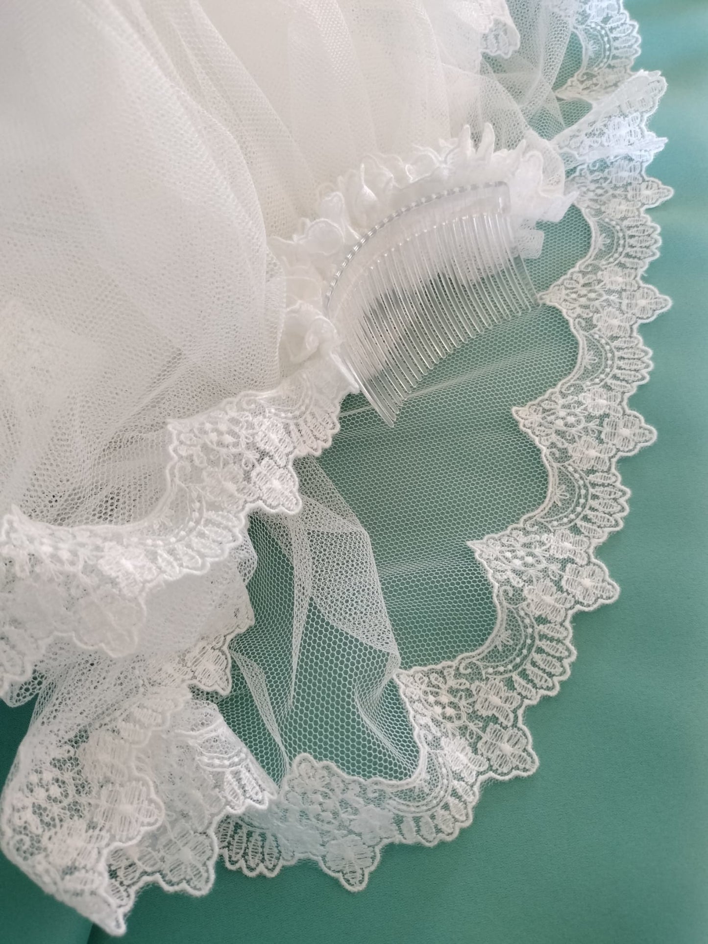 Velo de novia tul sedoso Mod. 15-132