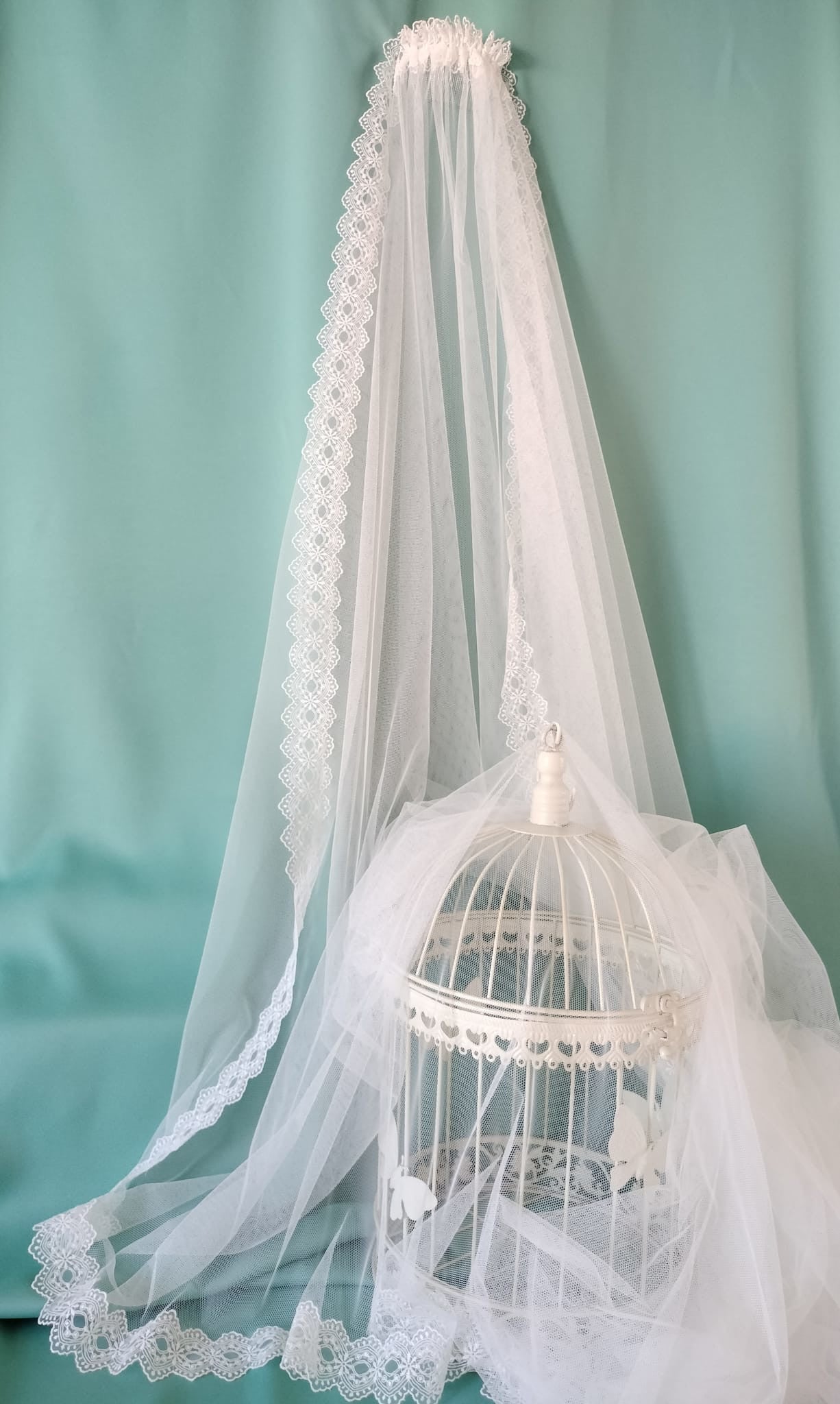 Velo de novia tul sedoso Mod. 15-135