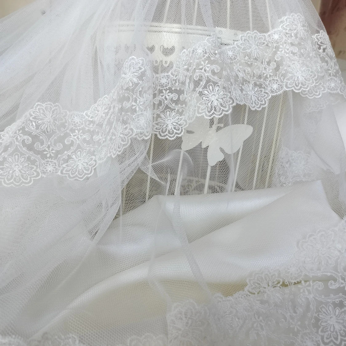 Velo de novia tul sedoso Mod. 15-133