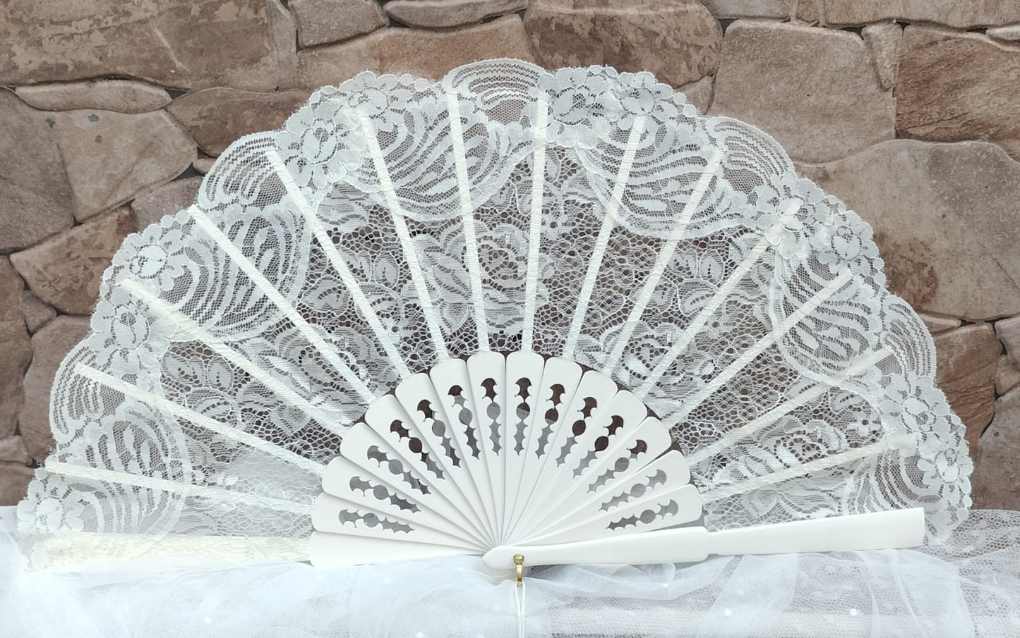 Abanico de novia calado Ref: 129