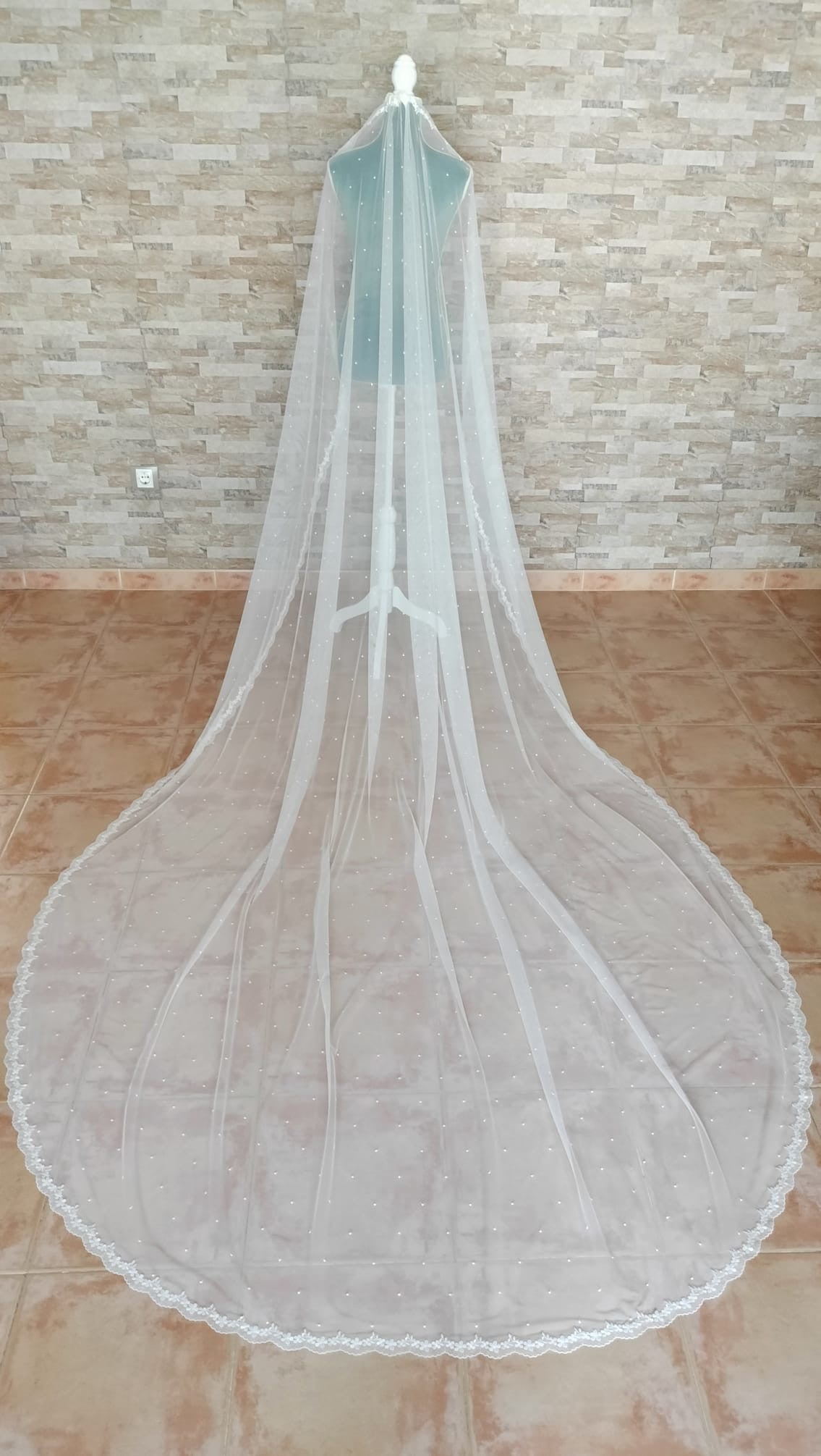 Velo de novia Tul Plumeti Bodoque