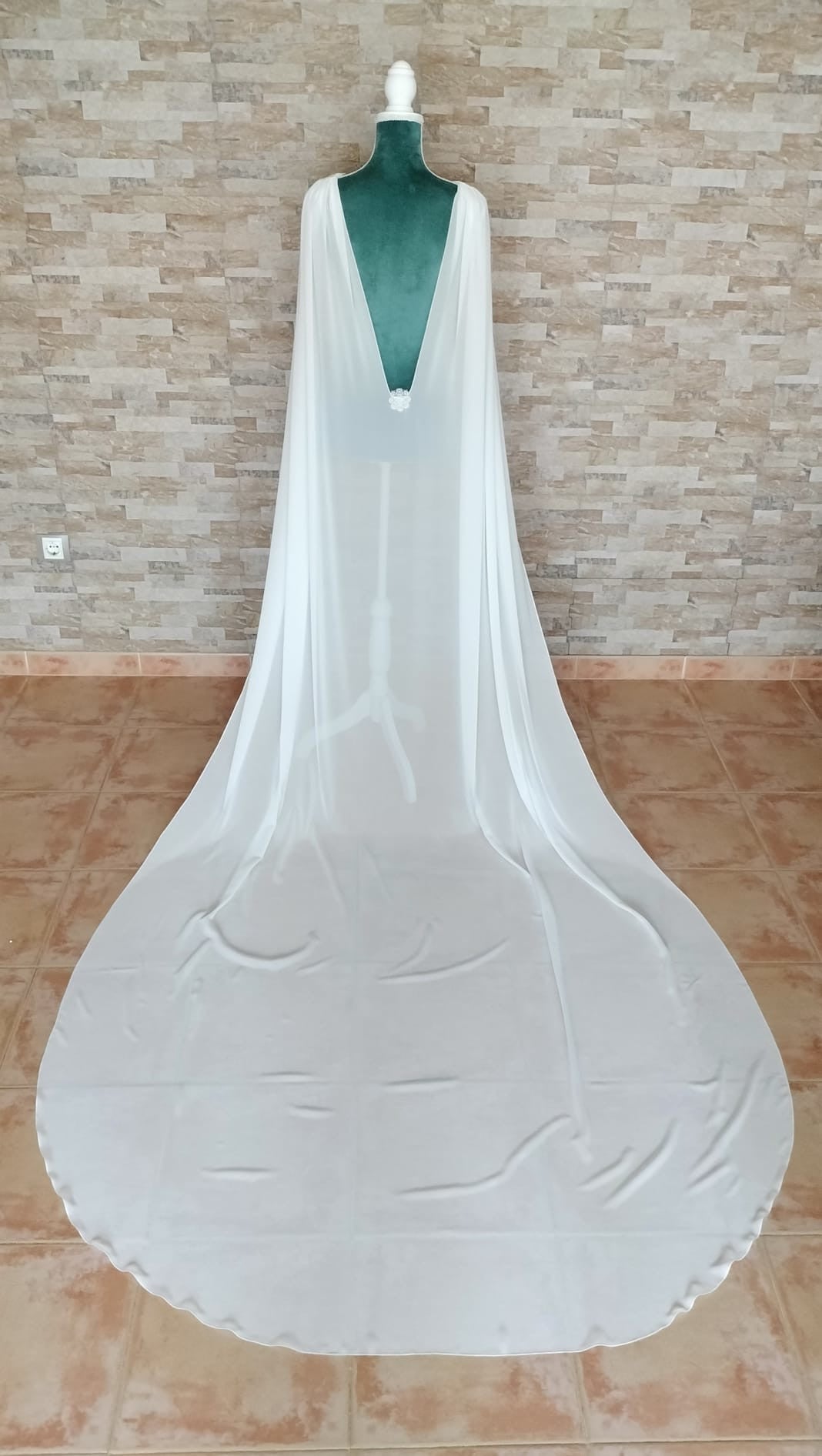 Capa de novia Gasa Flor