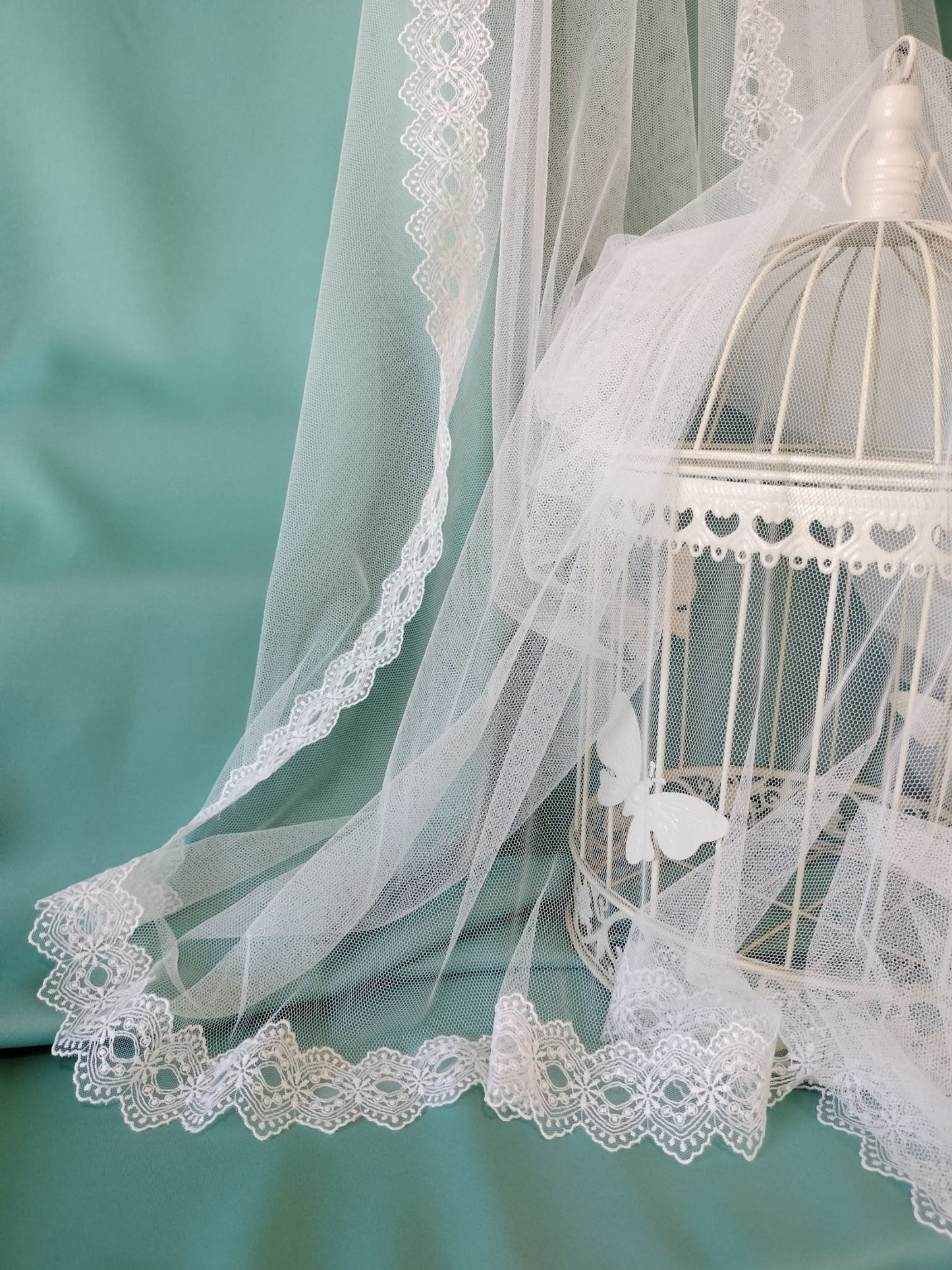 Velo de novia tul sedoso Mod. 15-135