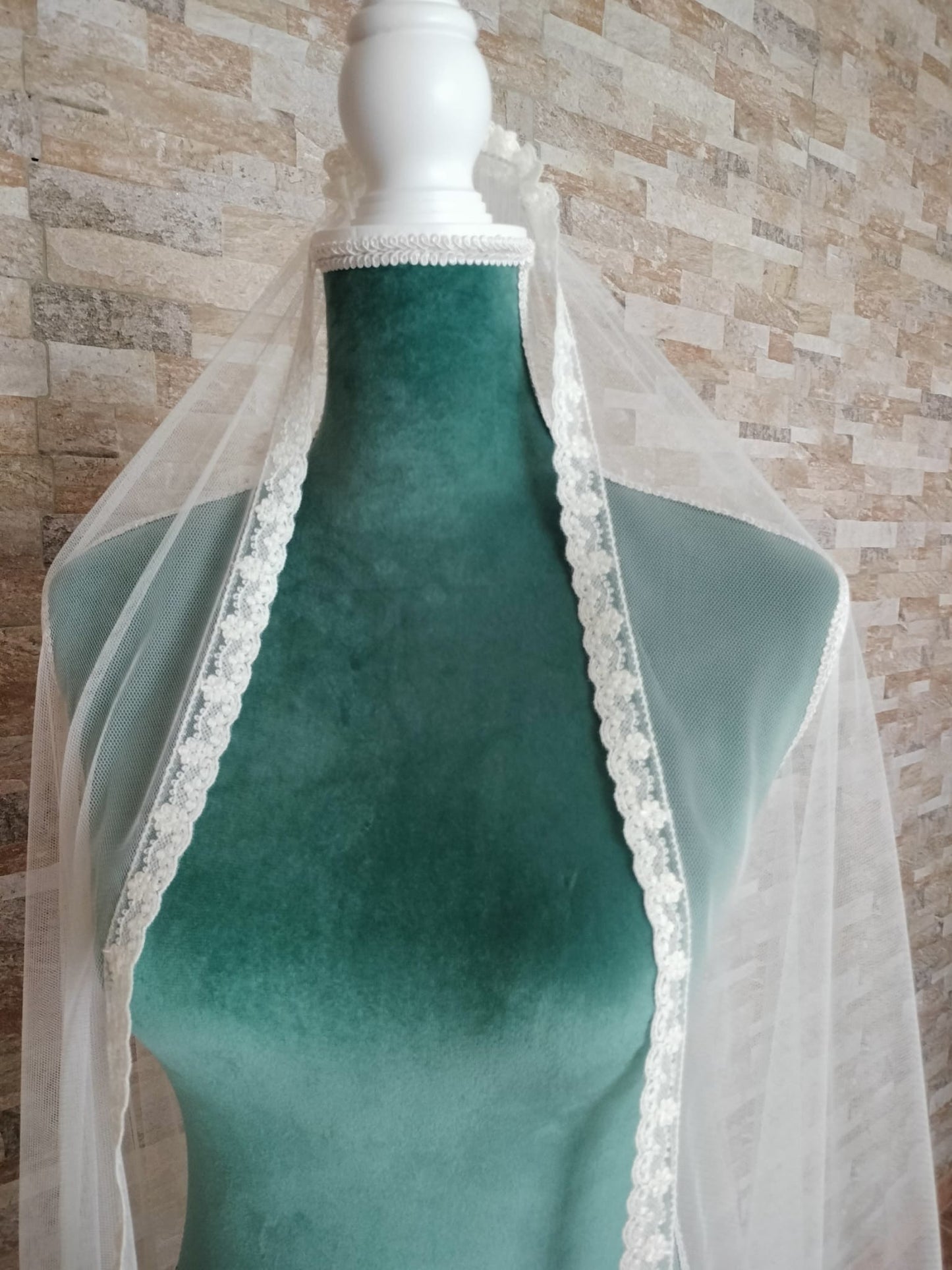 Velo de novia tul sedoso 15-142