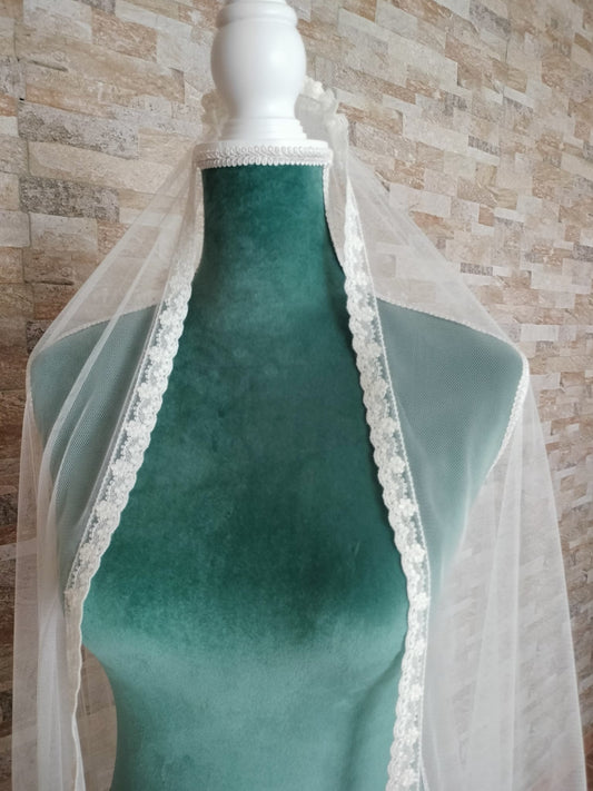 Velo de novia tul sedoso 15-142
