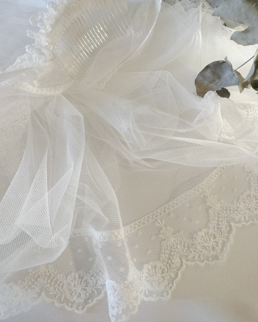 Velo de novia Tul Sedoso 15-112