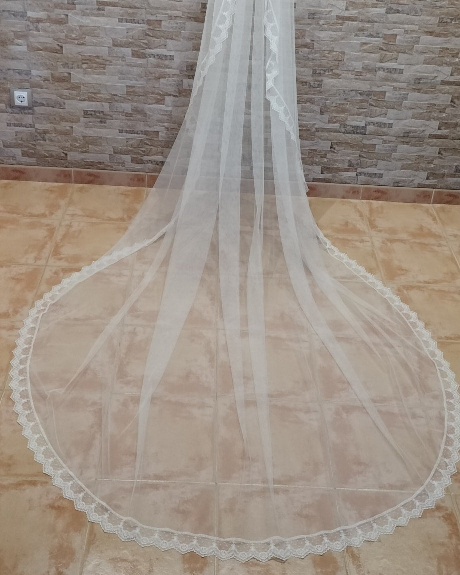 Velo de novia Tul Sedoso 15-112