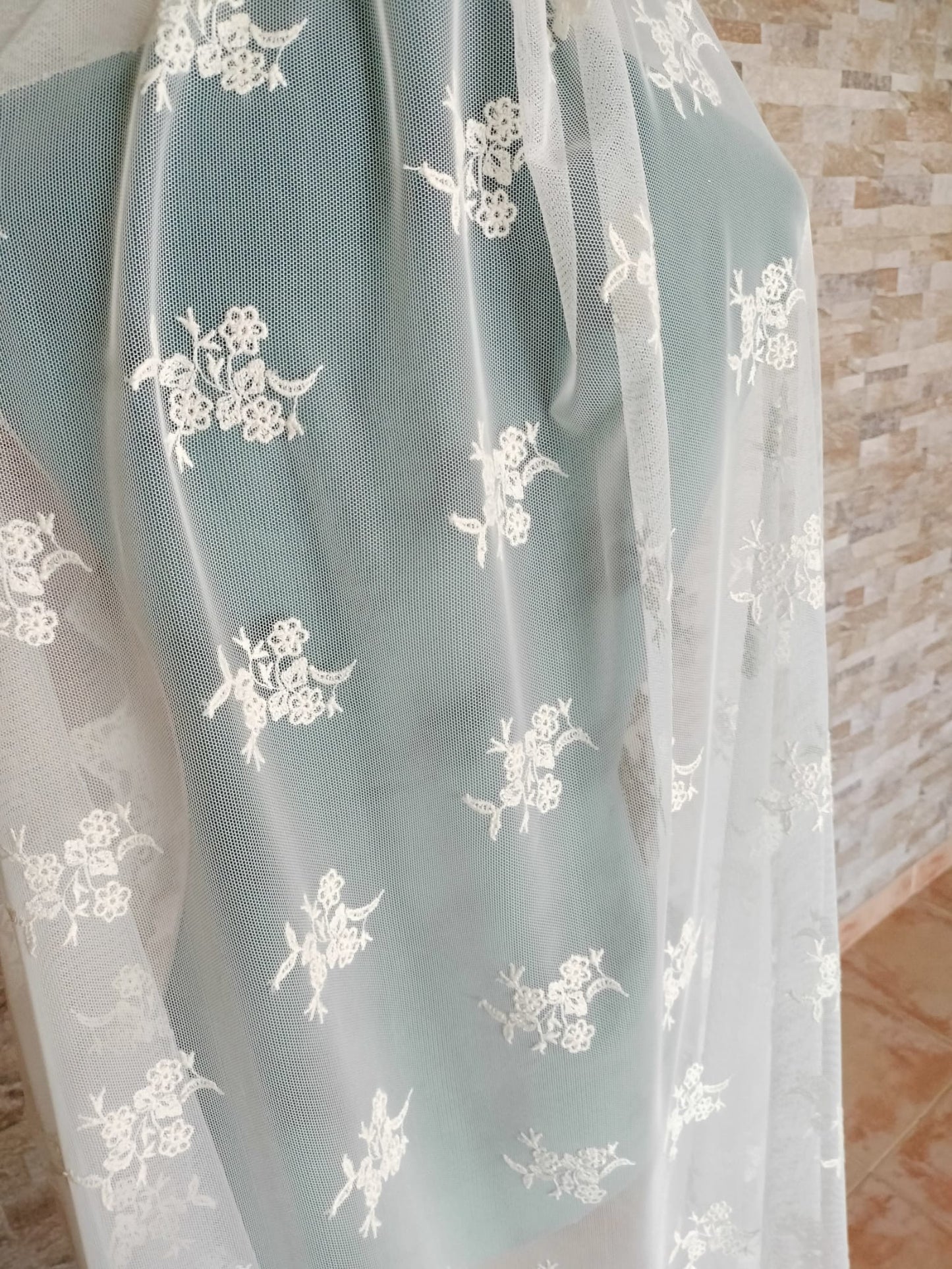 Mantilla de novia Champán