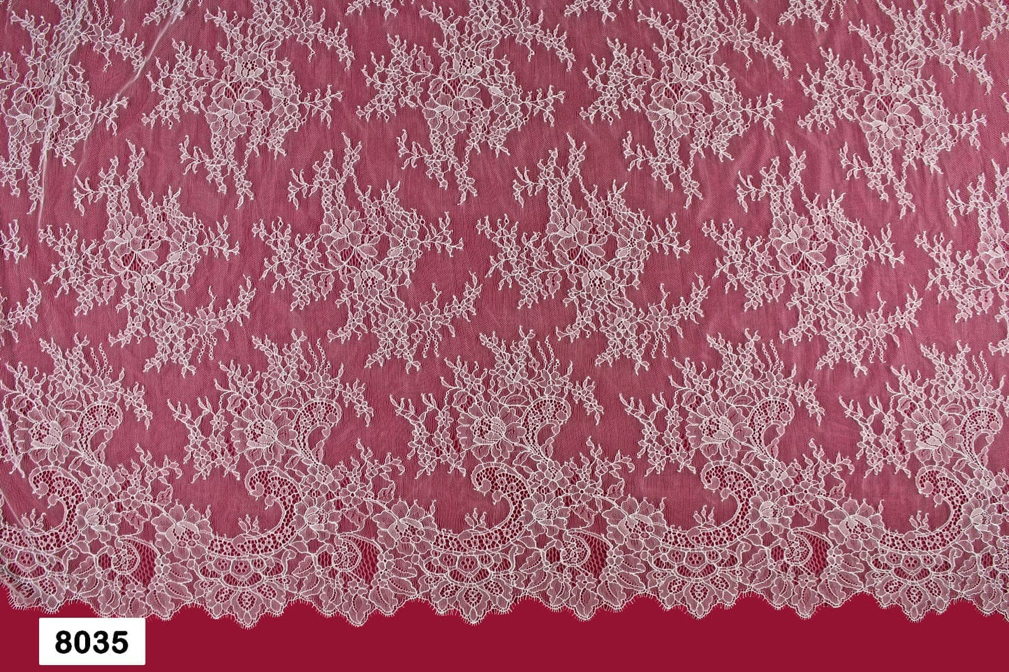 Mantilla de Novia Chantilly Ovalada 3x3m | Blanco Natural