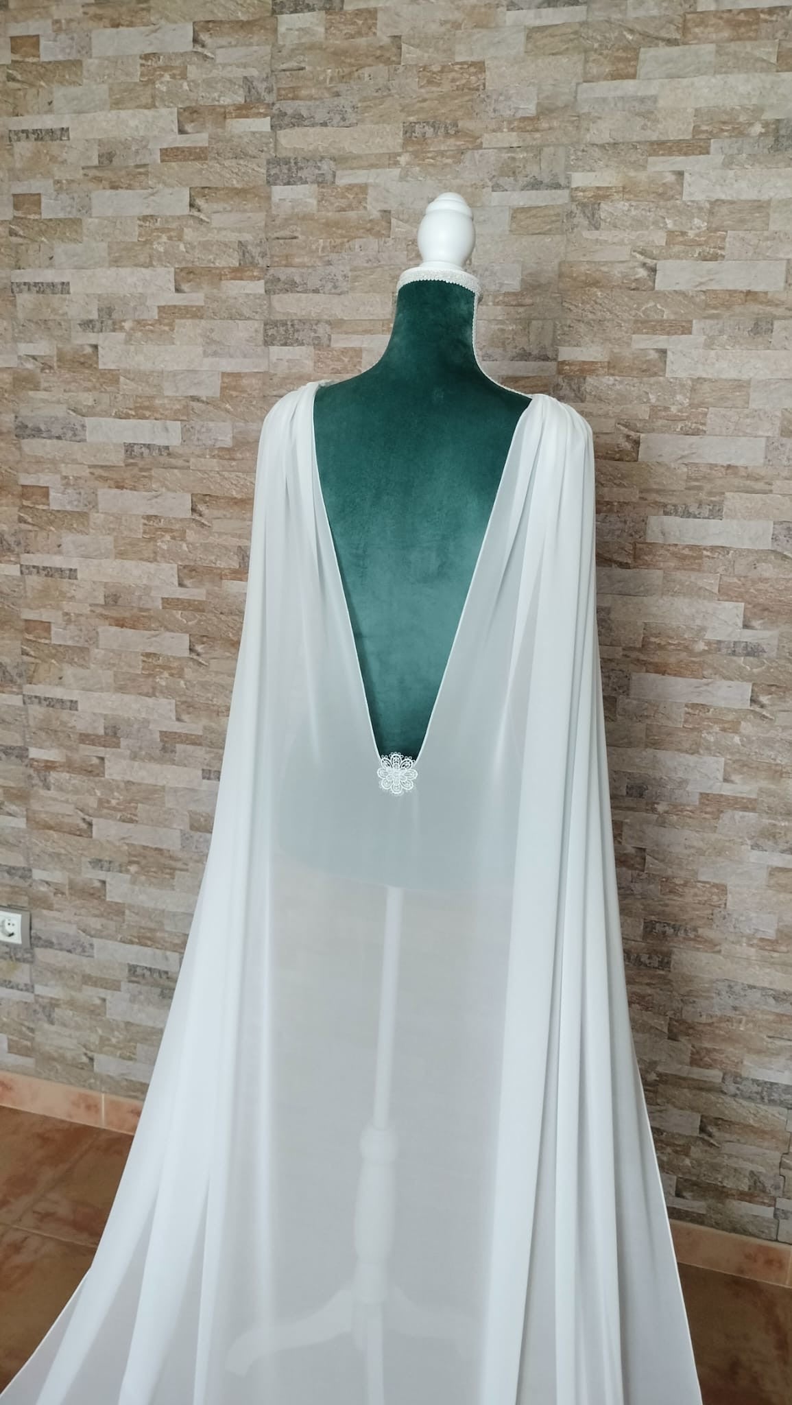 Capa de novia Gasa Flor