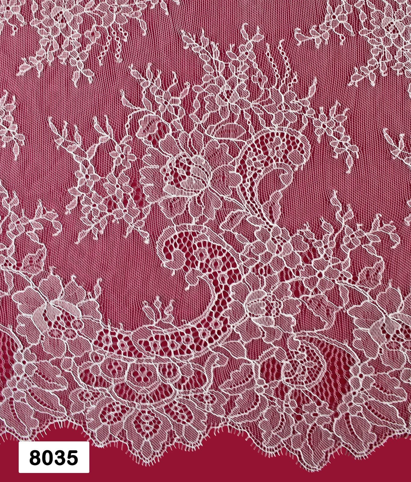 Mantilla de Novia Chantilly Ovalada 3x3m | Blanco Natural